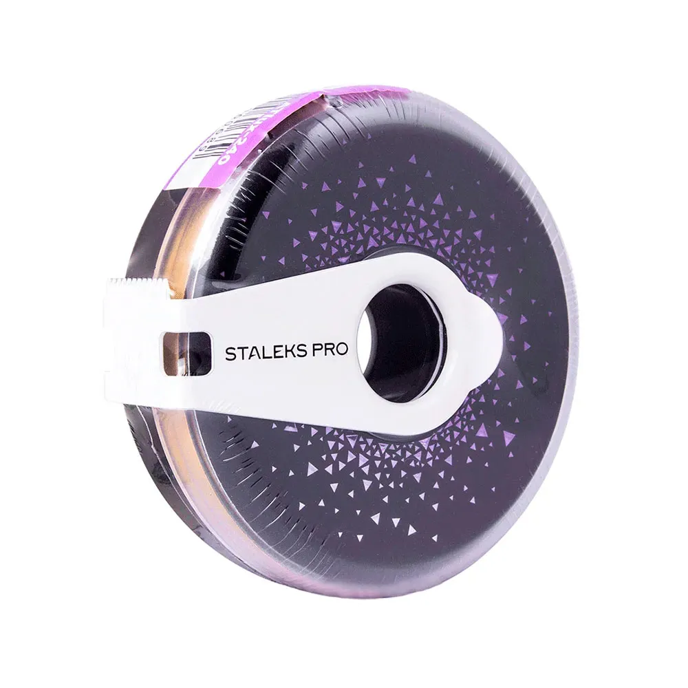 Сменная файл-лента, пластиковая катушка Staleks Pro Expert EXCLUSIVE Bobbinail, papmAm, 240 грит, 6м