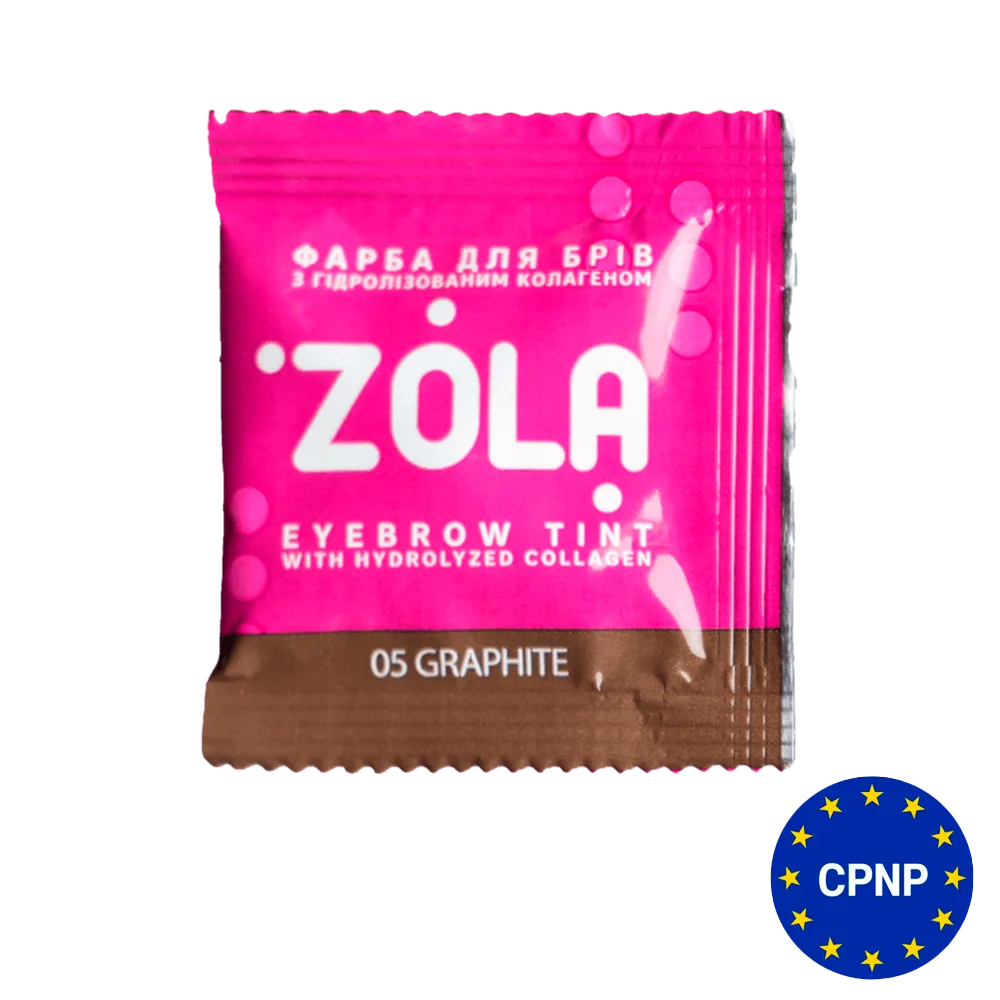 Краска для бровей ZOLA с коллагеном в саше Eyebrow Tint With Collagen 05, 5 мл