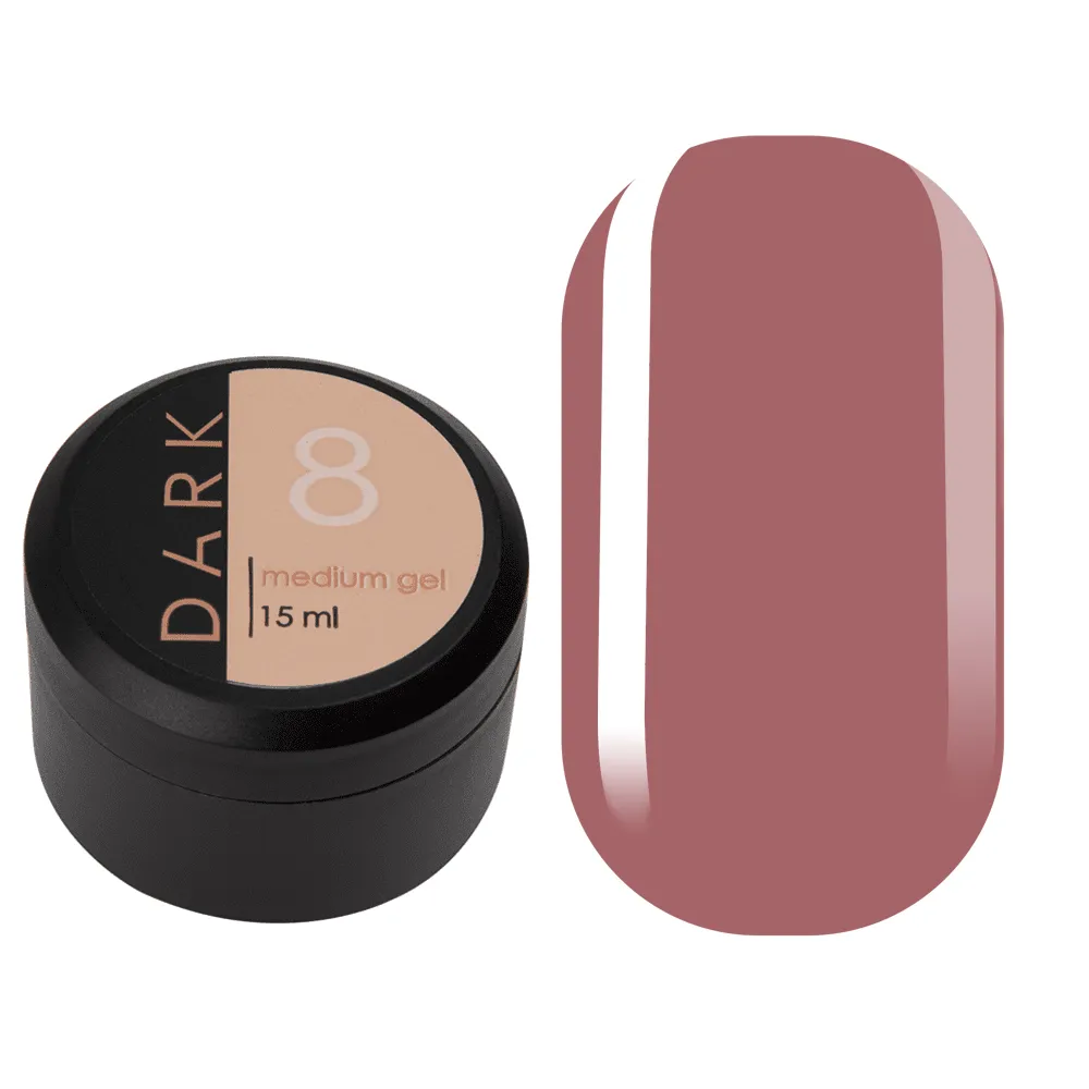 DARK Medium Gel №8, 15 мл, без пензлика
