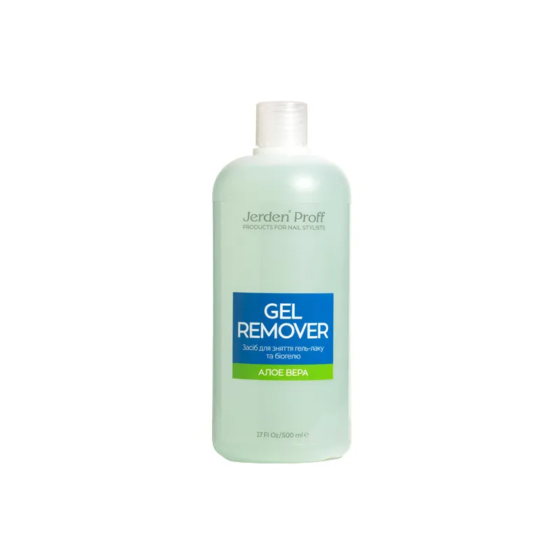 Jerden Proff Gel Remover засіб для зняття гель-лаку "Алое", 500 мл
