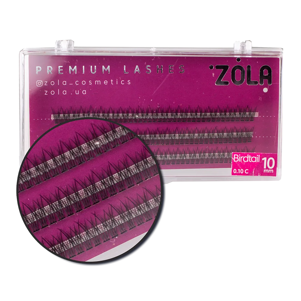 Ресницы-пучки ZOLA Birdtail (10mm)
