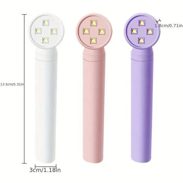 UV/LED фонарик для сушки, на аккумуляторе, 12Вт