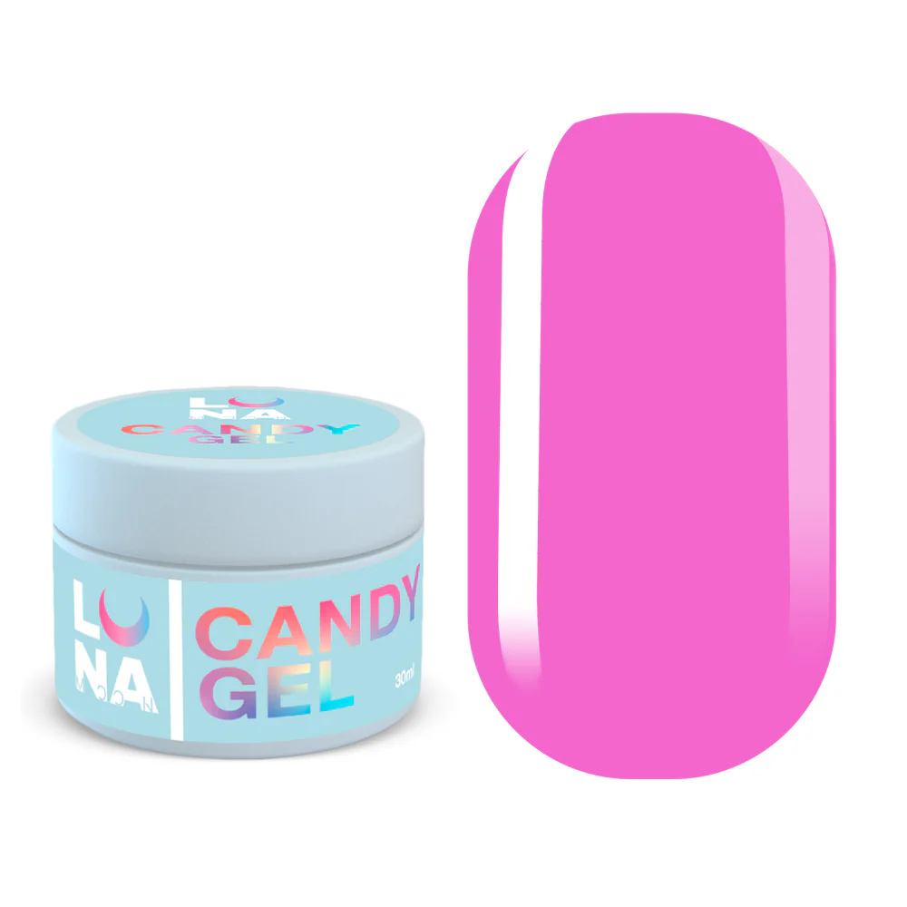 LUNA Candy gel 5, камуфлирующий гель, ярко-розовый, 30 мл