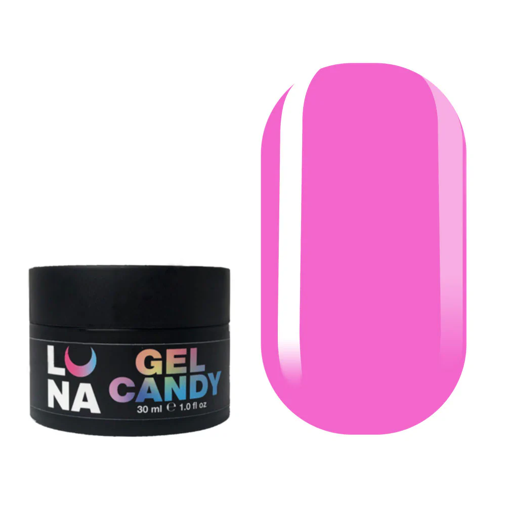 LUNA Candy gel 5, камуфлирующий гель, ярко-розовый, 30 мл