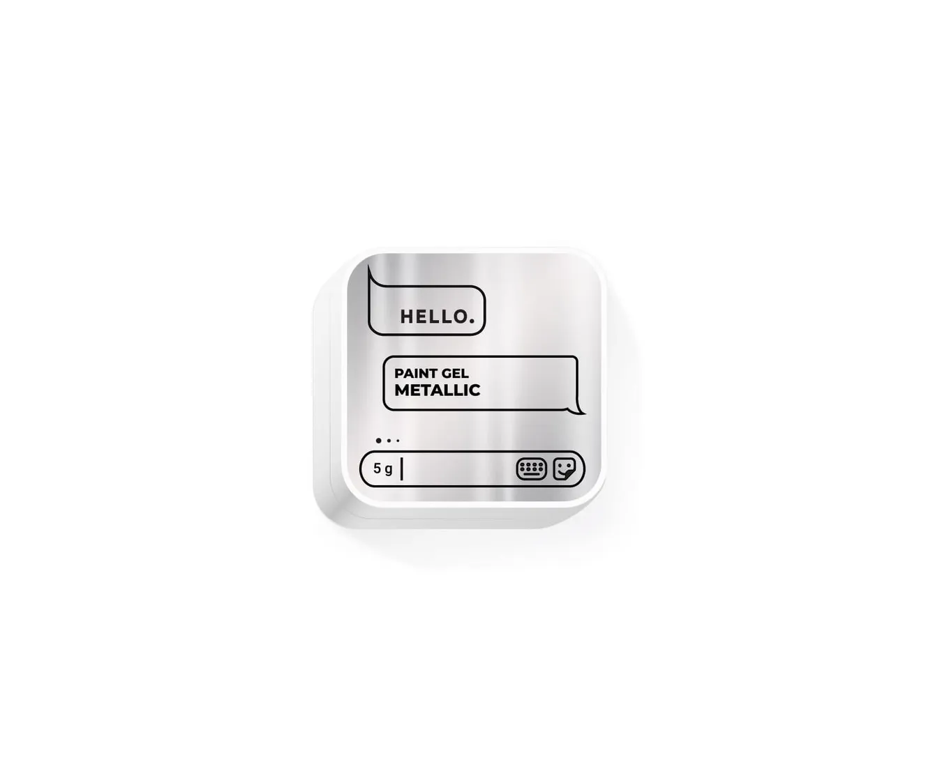 Гель-краска HEYLOVE Paint gel Metallic, 5 г