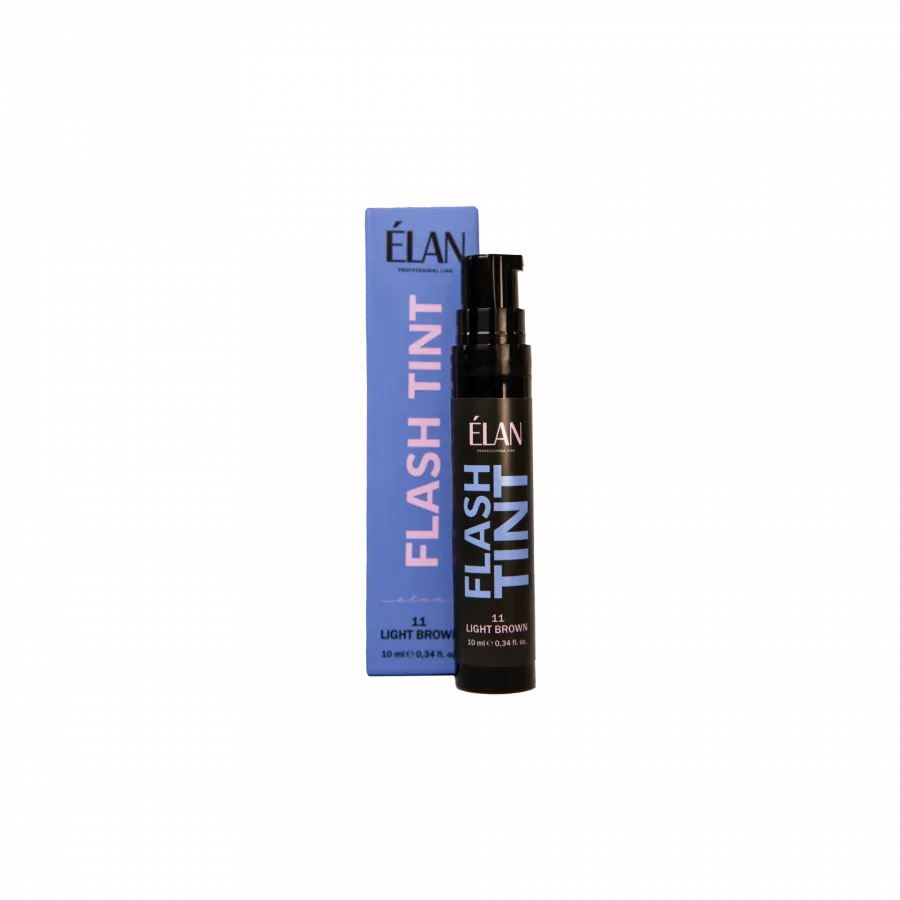 Оклюзивна система фарбування брів та вій ELAN «FLASH TINT» 11 light brown