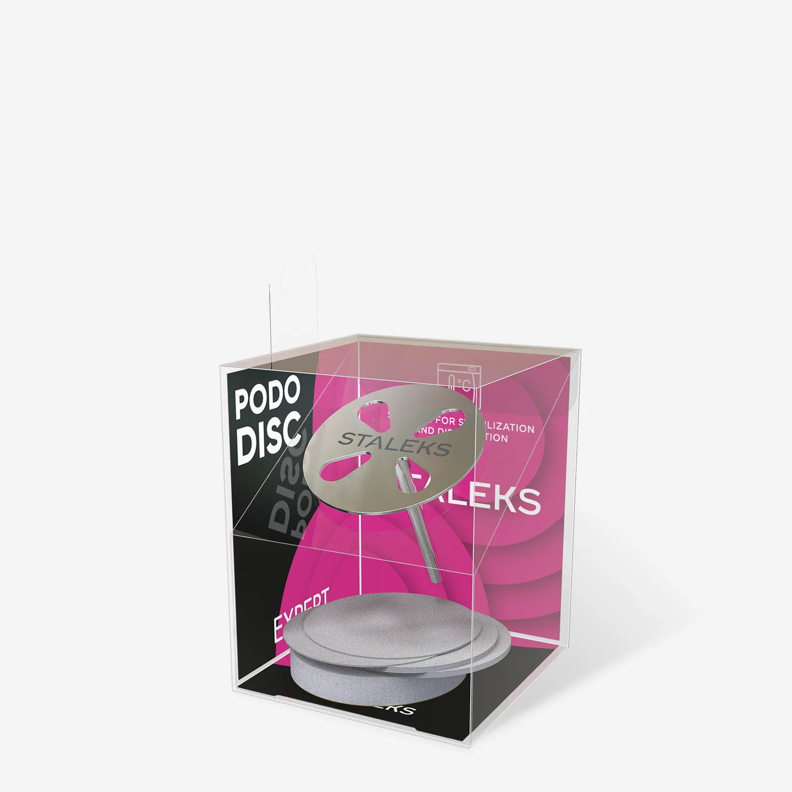 Staleks Диск педикюрний PODODISC STALEKS PRO L в комплекті зі змінним файлом 180 грит 5 шт (25 мм)