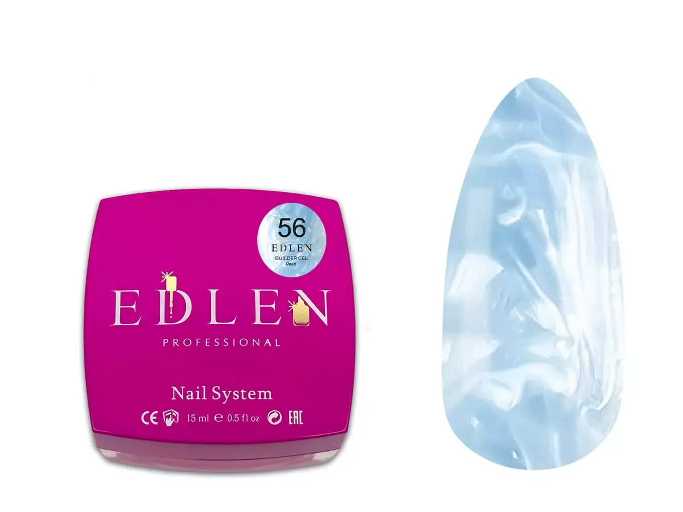 Edlen Builder Gel Pearl №56, 15 мл