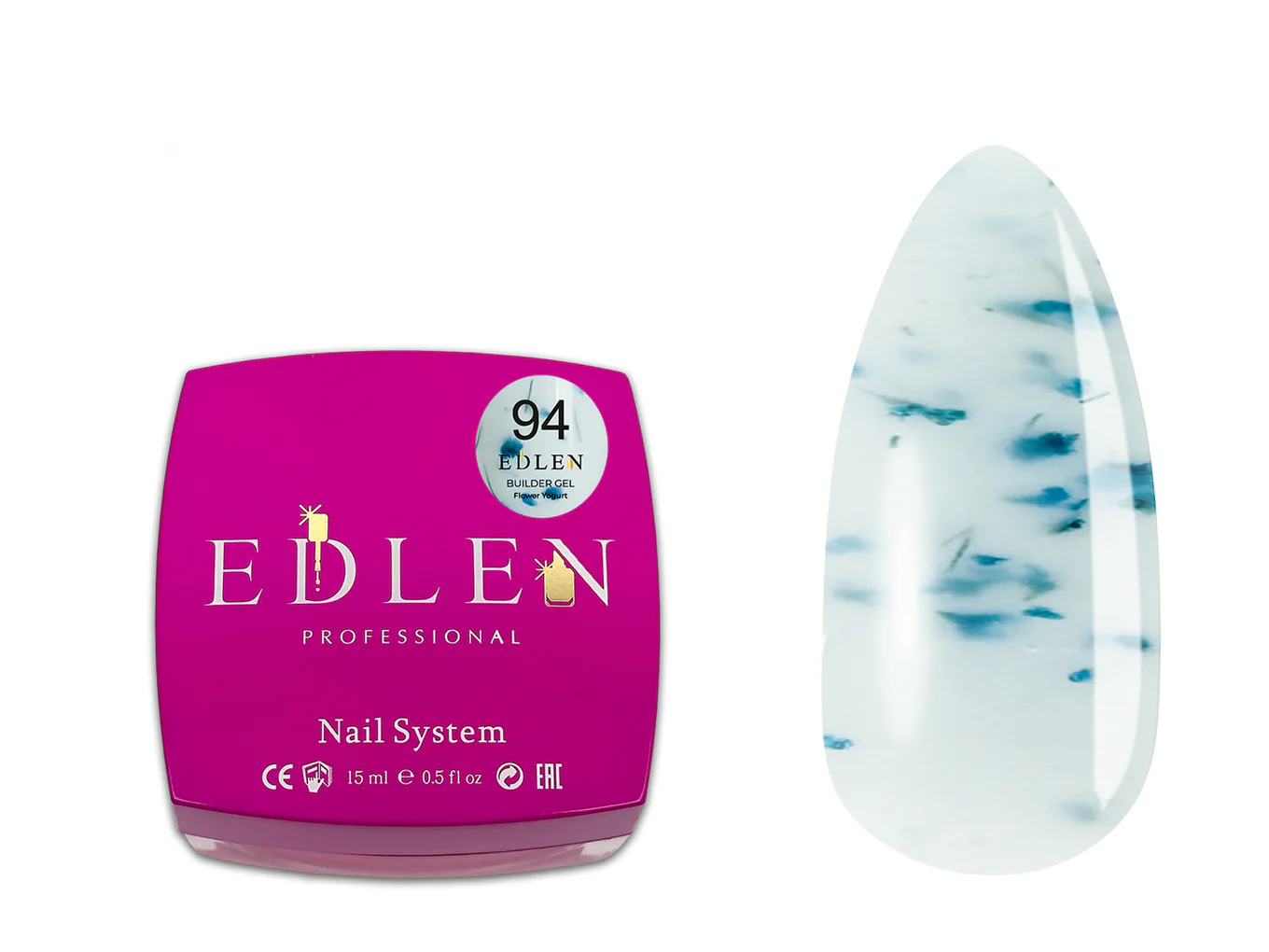 Edlen Builder Gel Flower yogurt №94, 15 мл