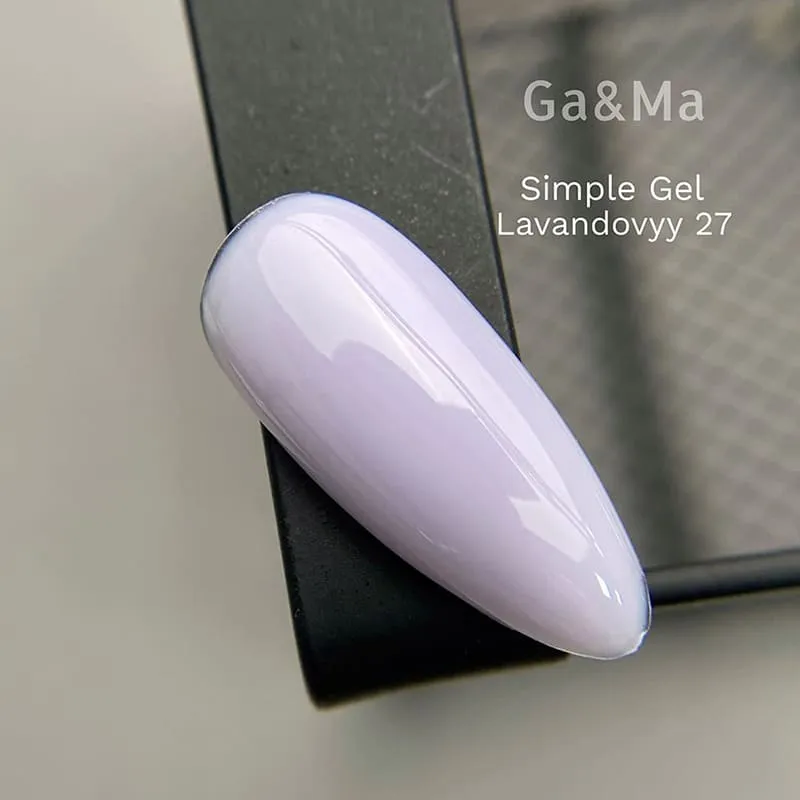 Гель GÉMELY ex GA&MA Simple gel №27 лавандовый, 15 мл