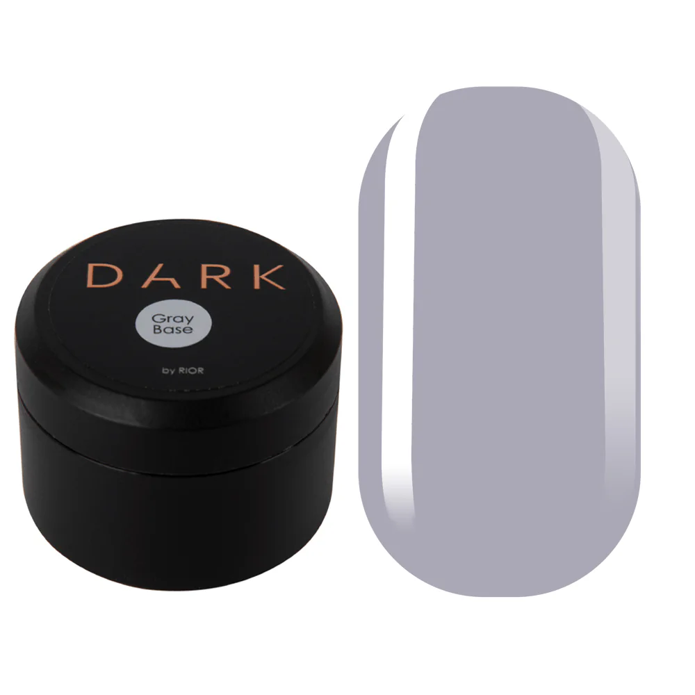 Кольорове базове покриття DARK GRAY (сірий), 15 мл, без пензля