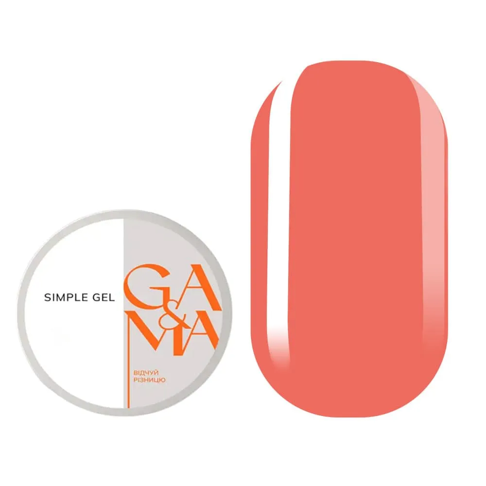 Гель GÉMELY ex GA&MA Simple gel №37 Candy Floss, 15 мл