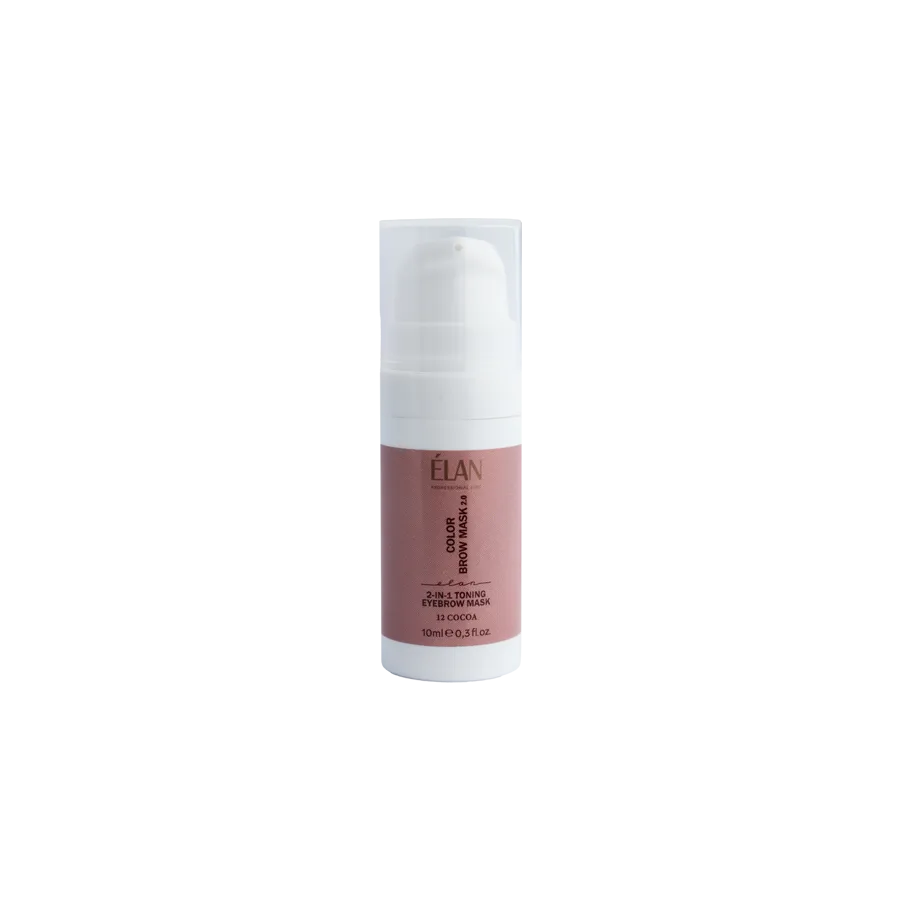 ELAN COLOR BROW MASK 2.0: тонирующая маска для бровей 2-в-1, 12 COCOA