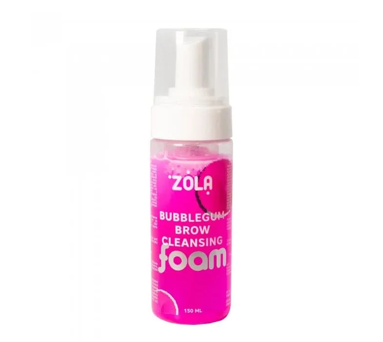 Пена для бровей ZOLA очищающая розовая Bubblegum Brow Cleansing, 150 мл