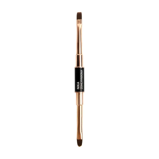 Двосторонній пензлик Nika Zemlyanikina Oval Brush 8/Flat Brush 6