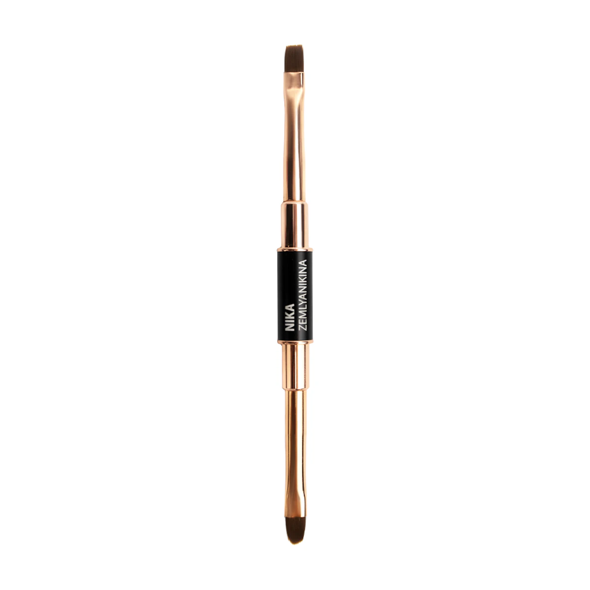 Двосторонній пензлик Nika Zemlyanikina Oval Brush 8/Flat Brush 6