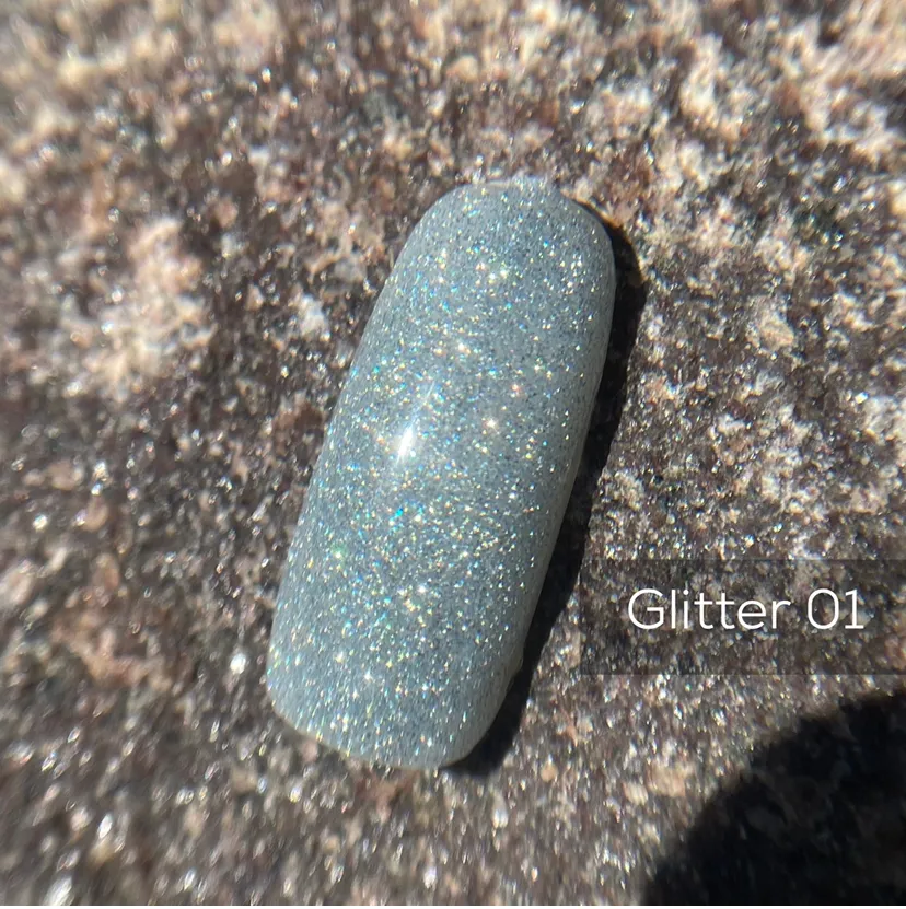 Гель-лак GÉMELY ex GA&MA Holographic Glitter №1, 10 мл