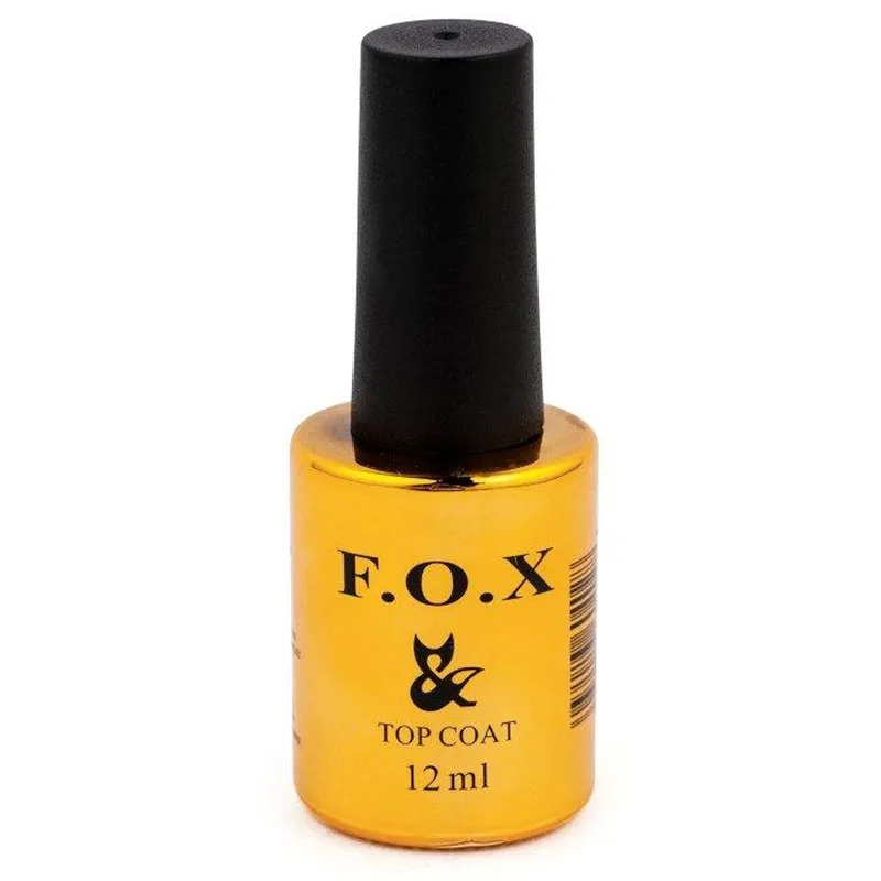 Топ каучуковий без липкого шару для гель-лаку F.O.X Rubber Top No Wipe, 12 мл