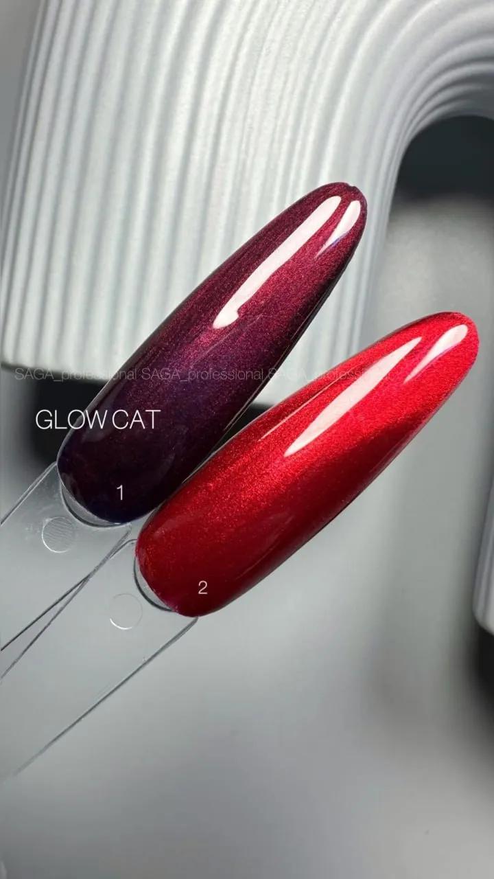 Гель-лак Saga Professional Glow Cat №1, 9 мл