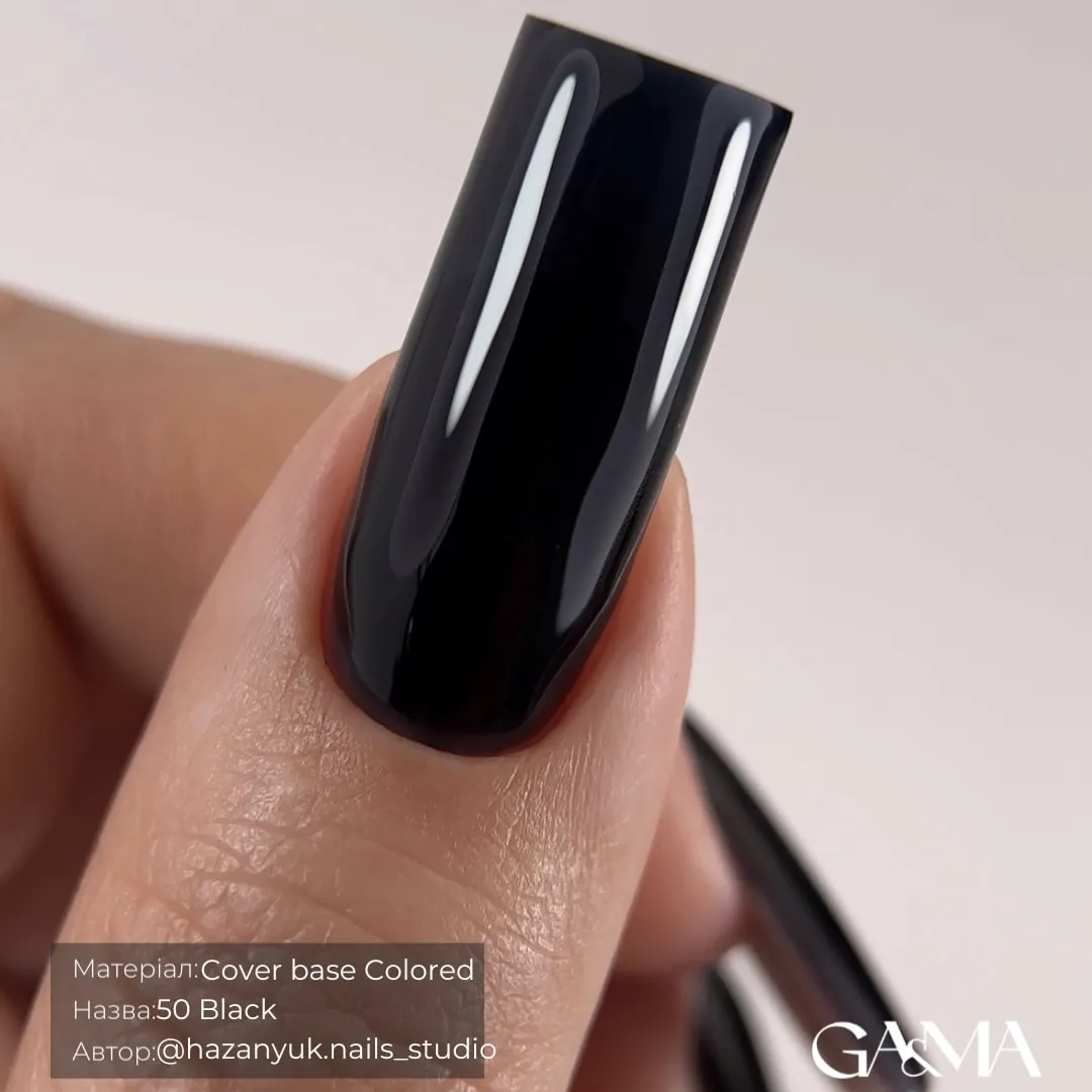 База цветная GÉMELY ex GA&MA Colored base №50 Black, (формула одного слоя), 15 мл