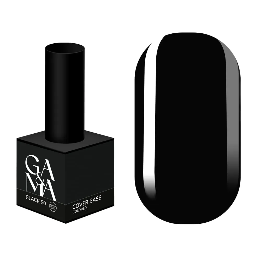 База цветная GÉMELY ex GA&MA Colored base №50 Black, (формула одного слоя), 15 мл