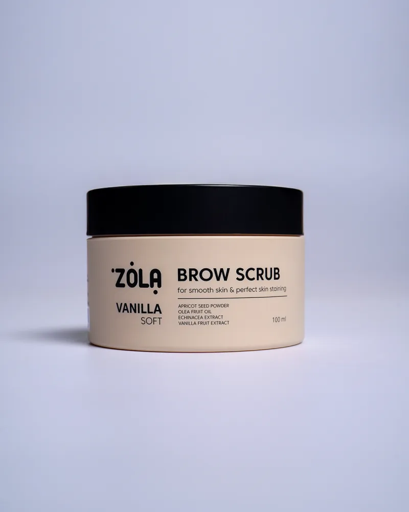 Скраб для бровей ZOLA Soft Ваниль, 100 мл
