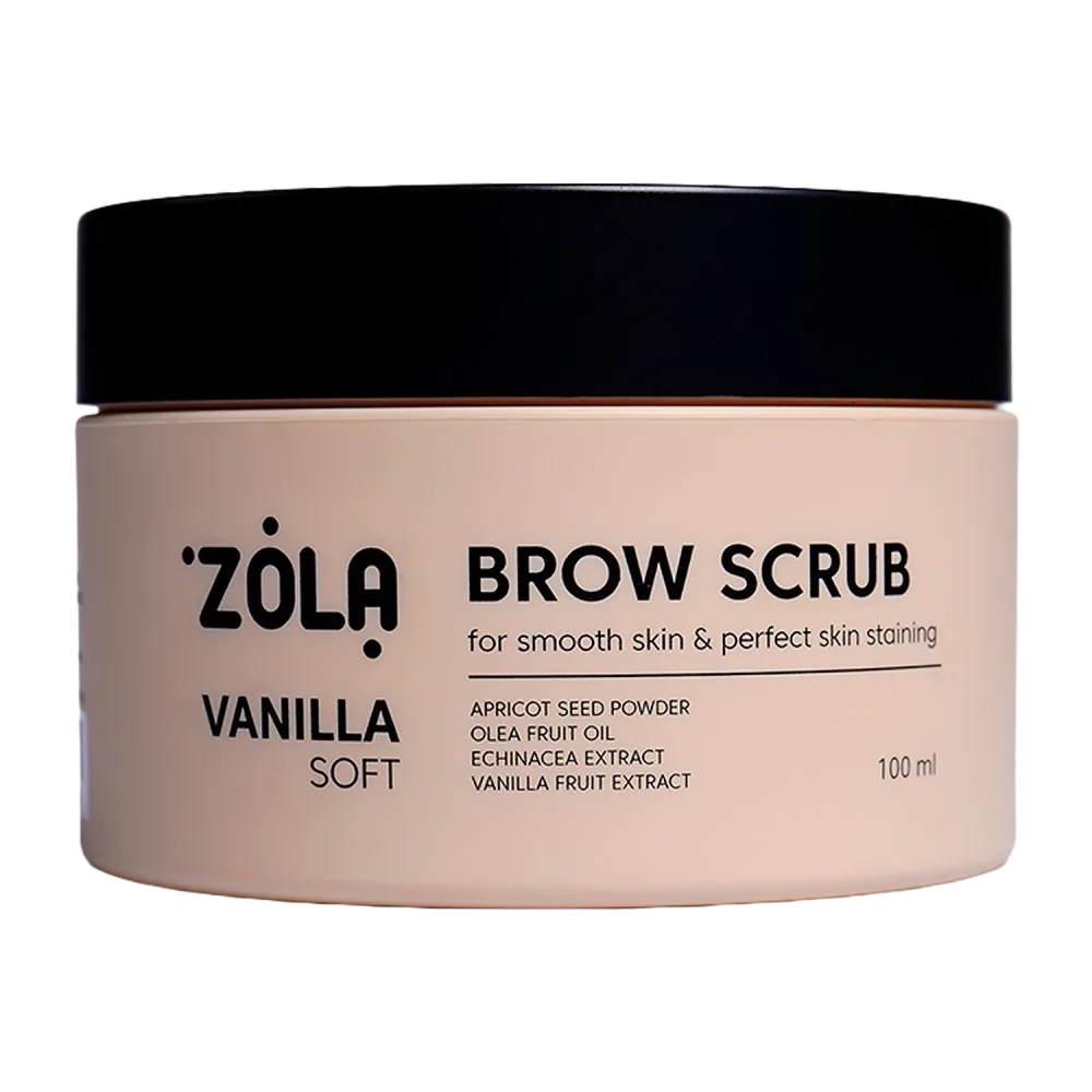 Скраб для брів ZOLA Soft Ваніль, 100 мл