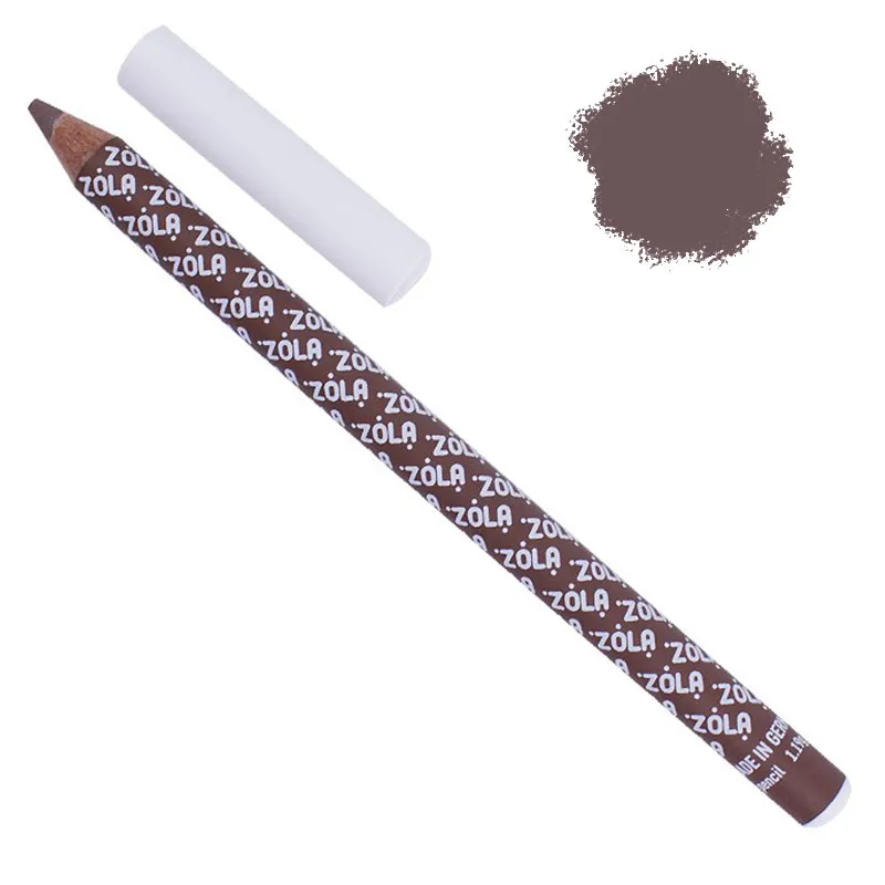 Карандаш для бровей ZOLA Powder Brow Pencil Blonde пудровый, светло-коричневый