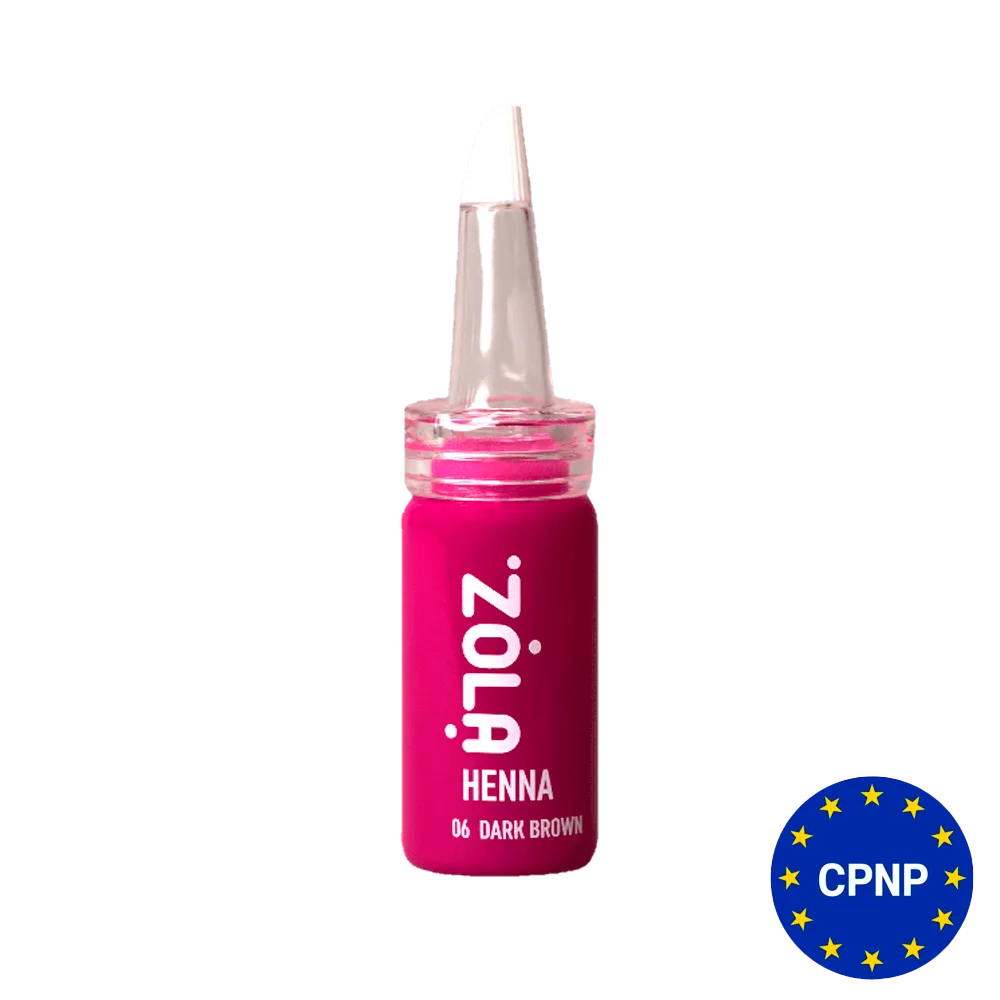 Хна професійна для брів ZOLA Henna 06 Dark Brown, 10 г
