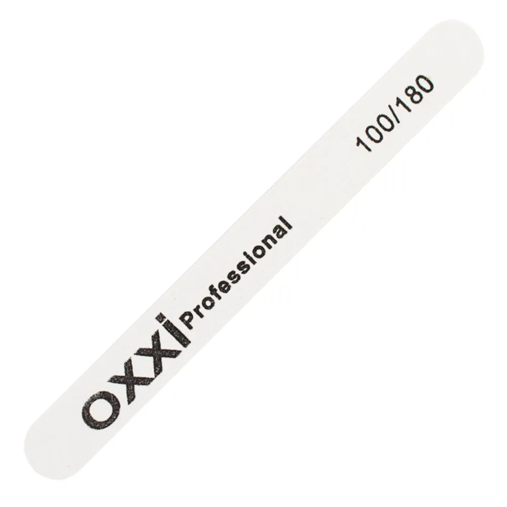 Пилка для нігтів Oxxi Professional 100/180, пряма