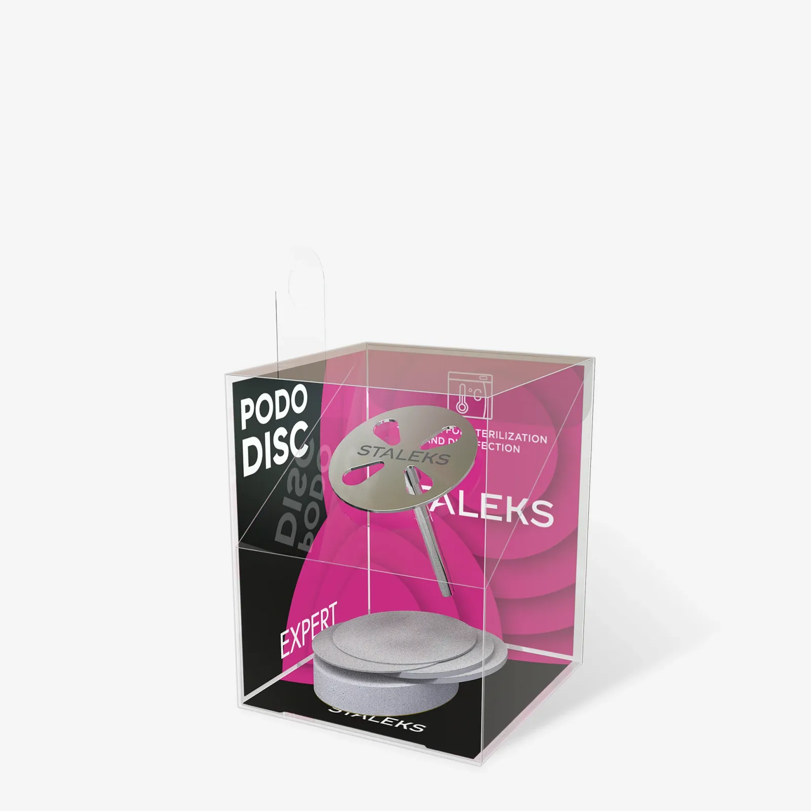 Staleks Диск педикюрный PODODISC STALEKS PRO М в комплекте с сменным файлом 180 грит 5 шт (20 мм)