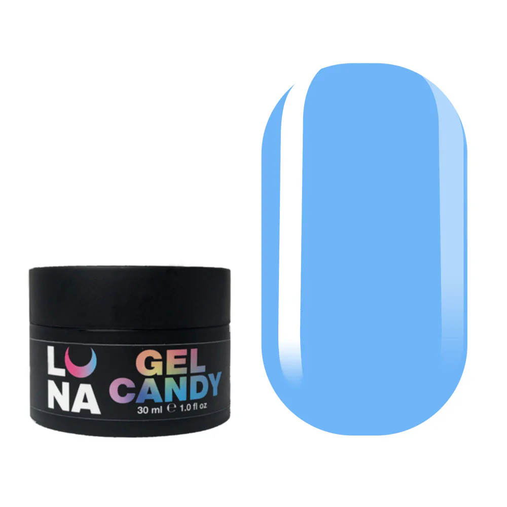 LUNA Candy gel 1, камуфлирующий гель, голубой, 30 мл