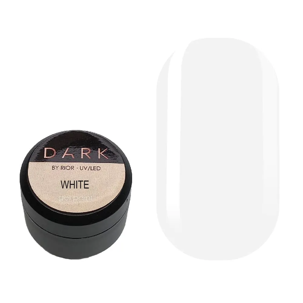 Dark White metal gel paint, 4 ml