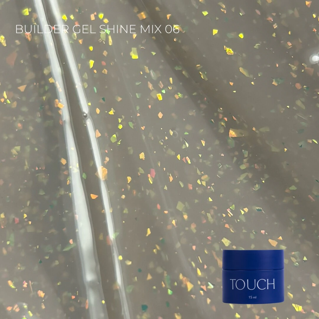 Touch Builder Gel Shine Mix №6, 15 мл