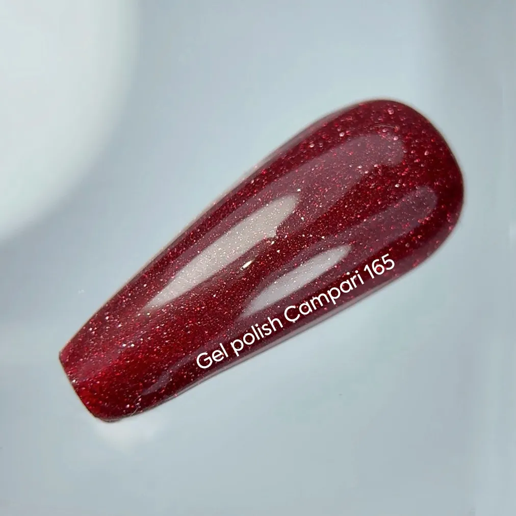 Гель-лак NAILSOFTHENIGHT Campari—червоний №165, 10 мл