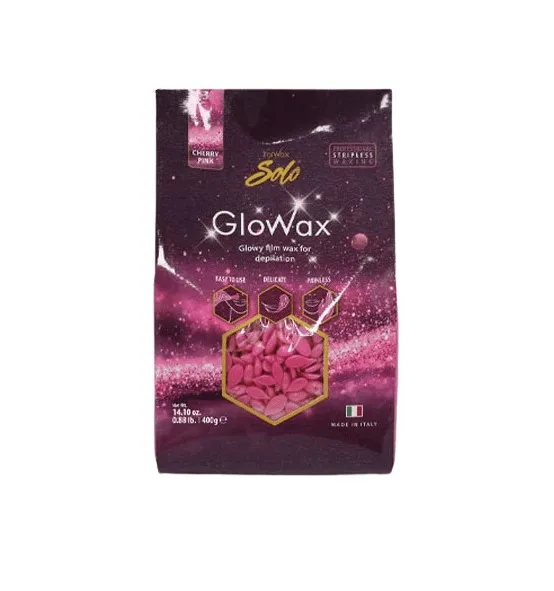 Гарячий плівковий віск у гранулах Italwax Glowax Cherry Pink - Рожева Вишня 400 г. (для обличчя)