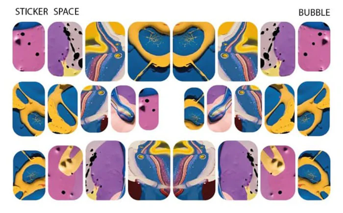 Стикеры Stickersspace на липкой основе Bubble