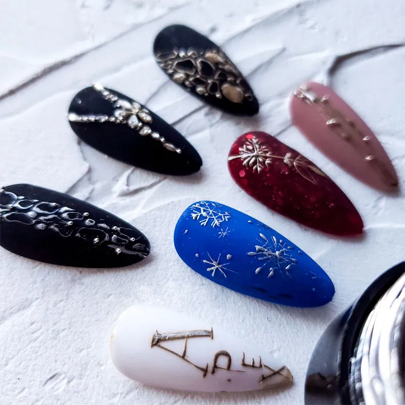 Металлизированная гель-краска Nailapex №1 серебро (Silver) , 5 г