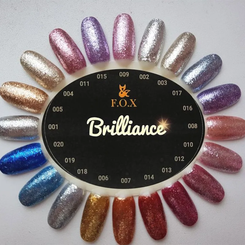 F.O.X гель-лак Gold Brilliance №001, 6 мл