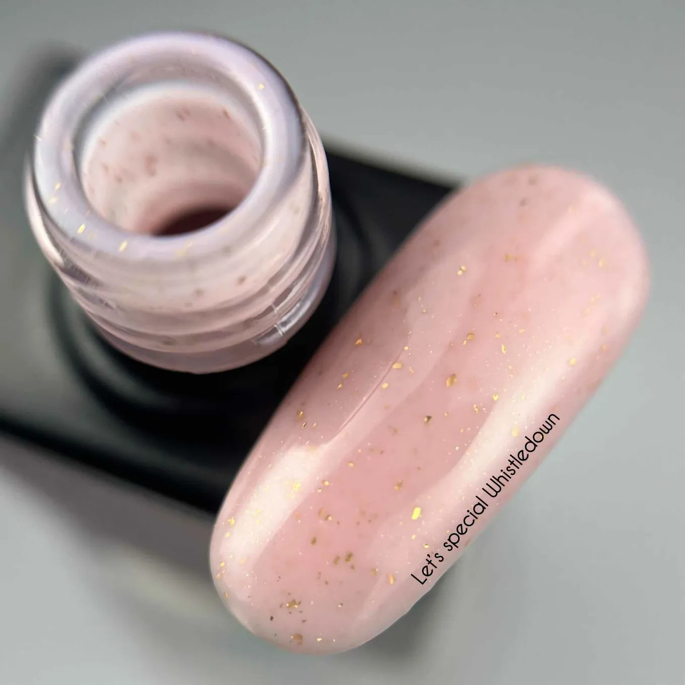Гель-лак NAILSOFTHEDAY Let's special Whistledown - 180, 10 мл  - рожевий із золотою поталлю