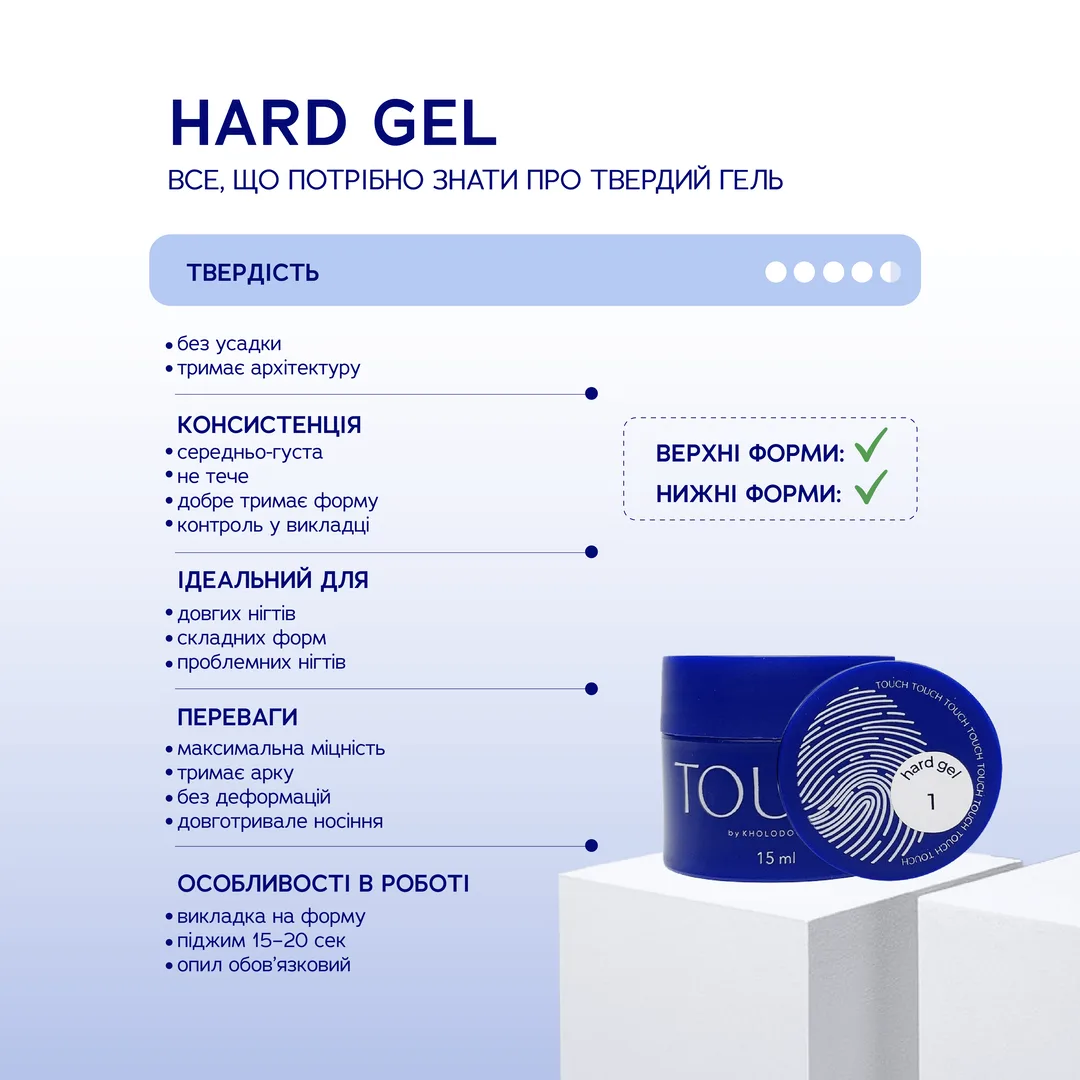 Гель Touch Hard №2, 15 мл