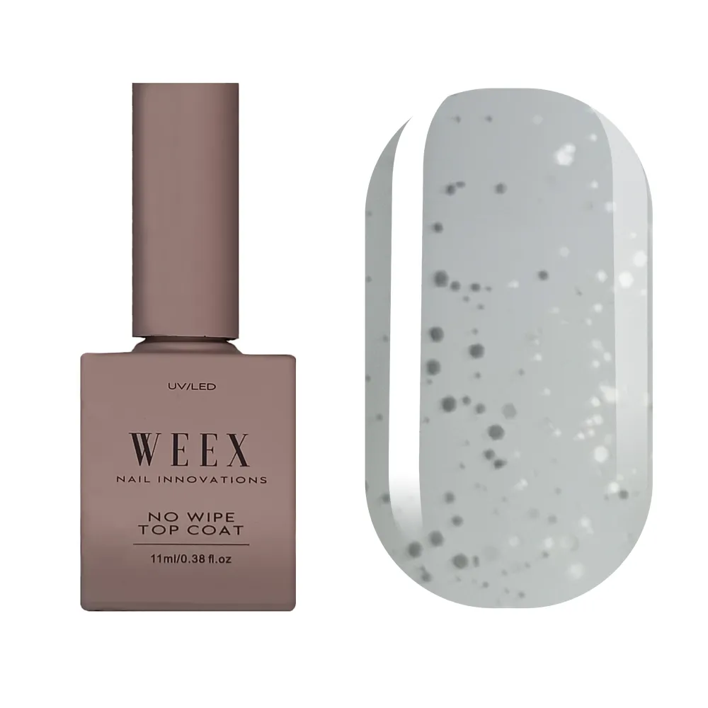 WEEX Velvet White Top Wipe - матовий топ з точками, 11 мл