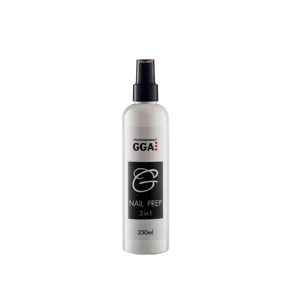Знежирювач для нігтів GGA Professional Nail Prep 3 в 1, 250 мл