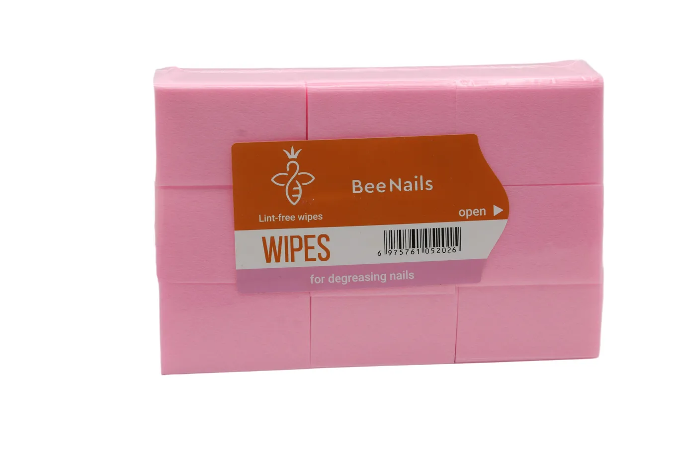 Серветки безворсові Bee Nails, рожеві, 630 шт