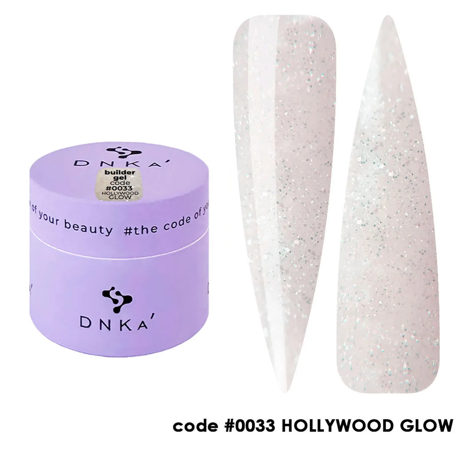 Гель DNKa Builder №33 Hollywood Glow, 30 мл