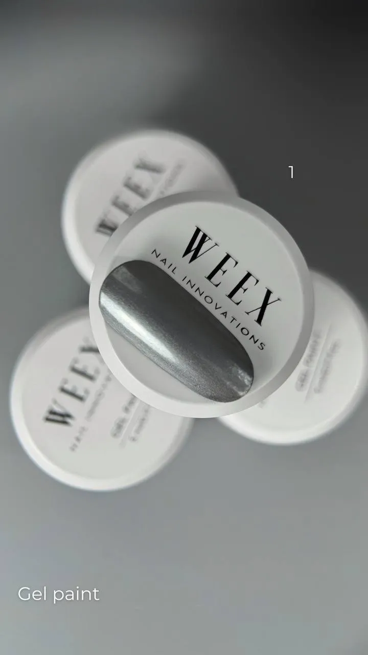 Гель-фарба WEEX Gel paint №1, 5 мл