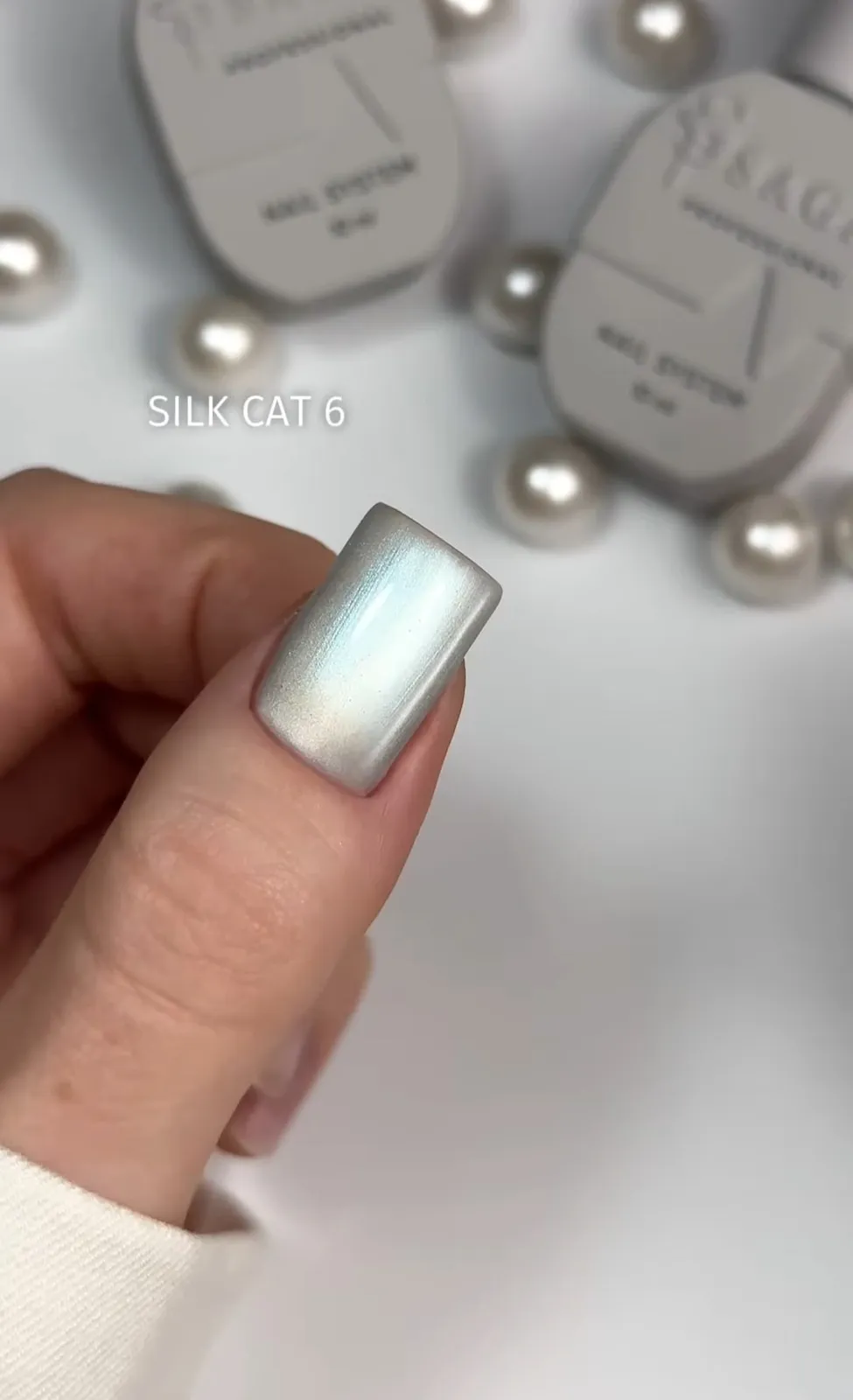 Гель-лак Saga Professional Silk Cat №6, 10 мл
