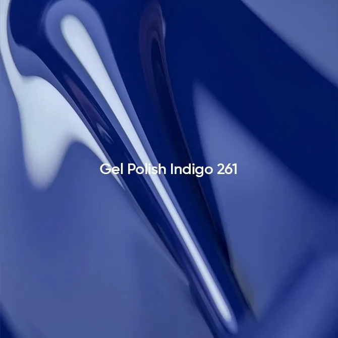 гель лак NAILSOFTHEDAY №261 Indigo — темно-синій, 10 мл