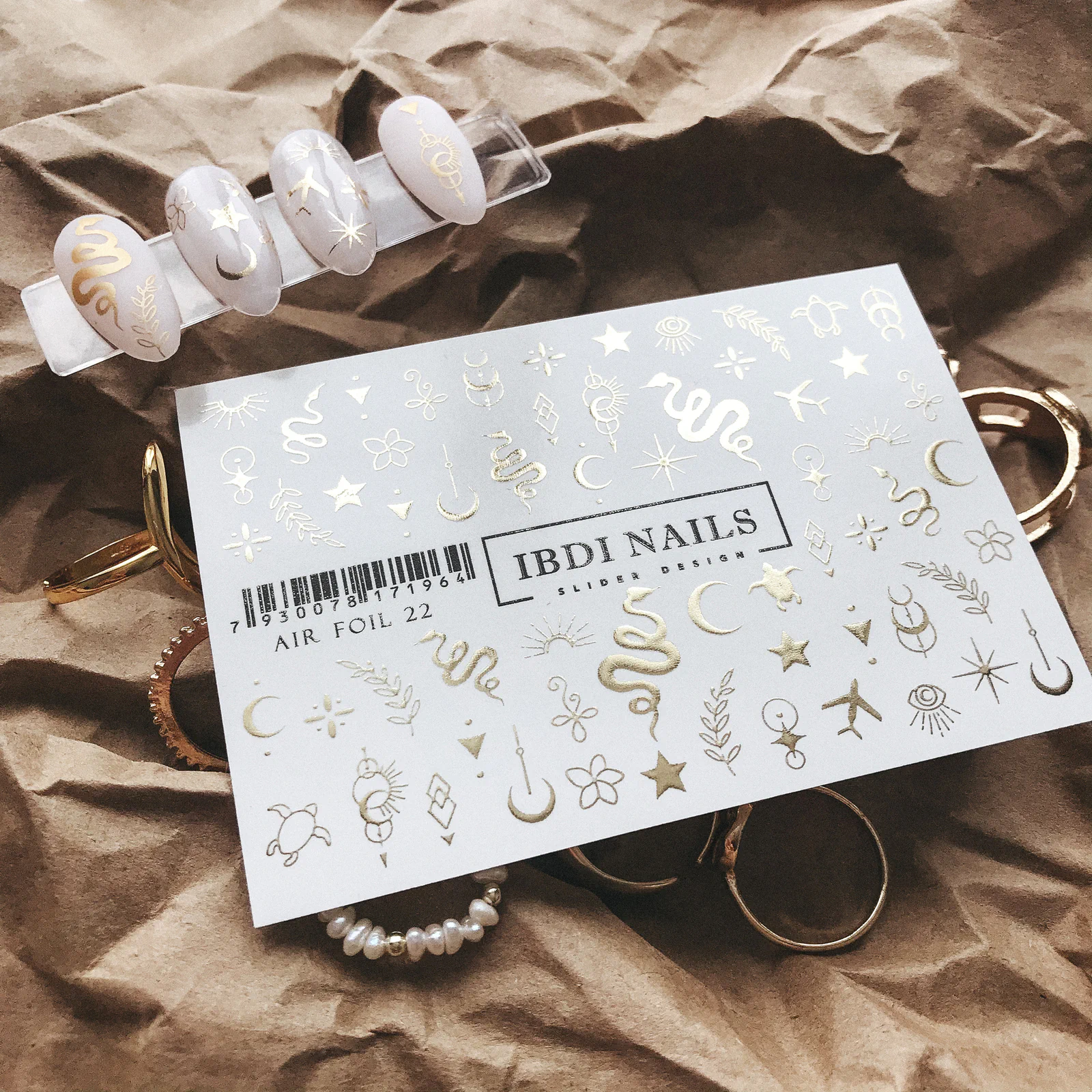 Слайдер-дизайн фольгований IBDI NAILS AIR FOIL 22