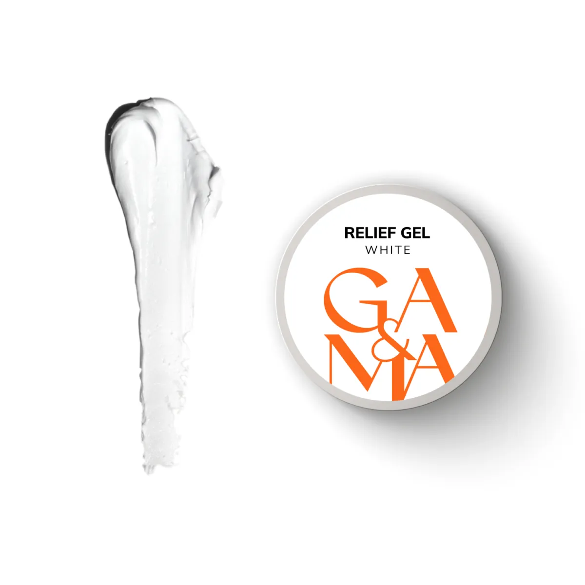 Рельєф гель GÉMELY ex GA&MA Relief Gel, White, 5 г